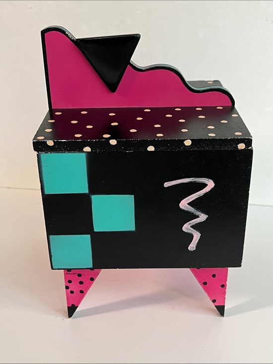Radar design inc Other - Vintage Hollis Fingold Radar Design Memphis Style Art Deco Jewelry Box